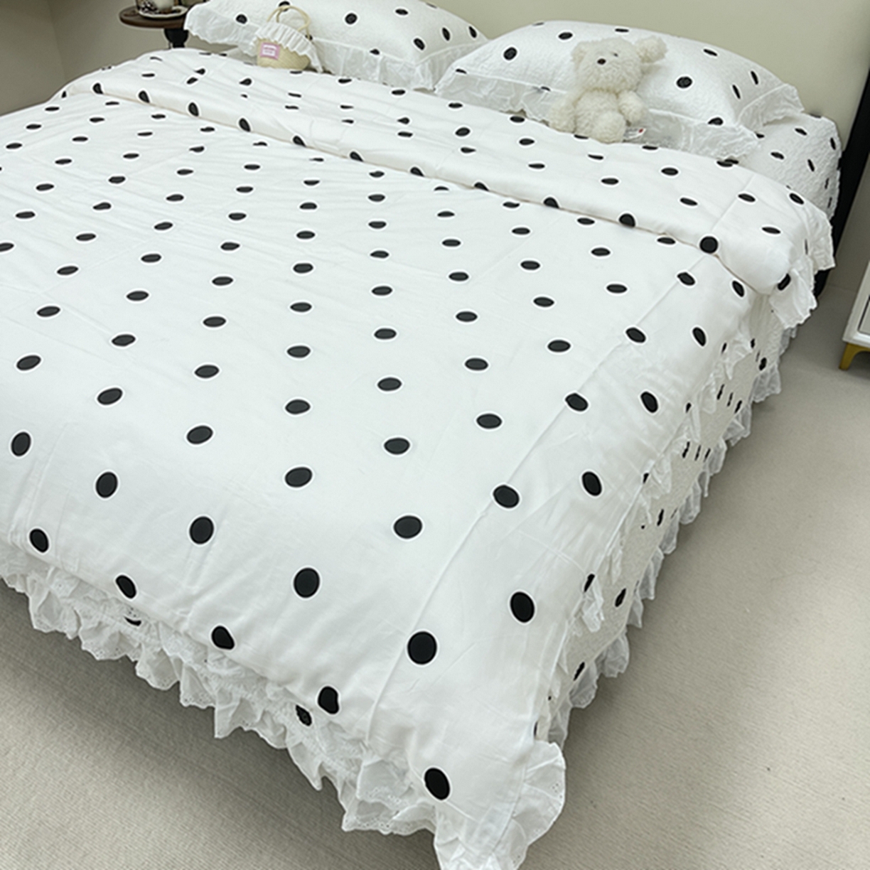 91家纺网 家纺一手货源 找家纺 （总）禧瑞谷 2026新款法式纯棉床盖韩版花边床盖三件套四件套