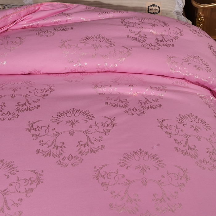 91家纺网 家纺一手货源 找家纺 禹祥家纺 2025新款全棉金提花手工蚕丝被夏被春秋被宿舍冬被子母被拉链款被芯夏季空调被 粉色