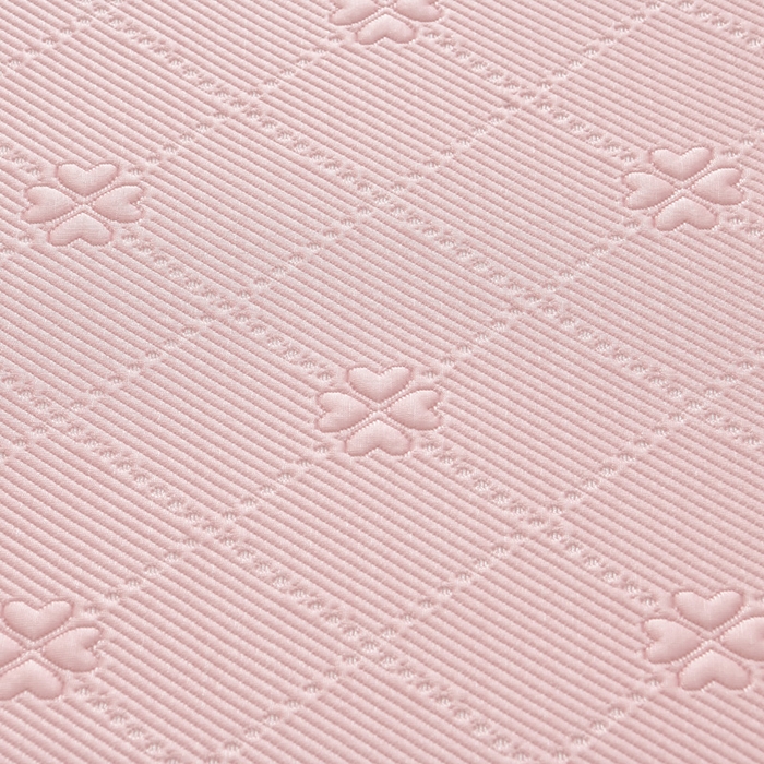 91家纺网 家纺一手货源 找家纺 （总）畅畅家纺 2026春夏新款聚乙烯中分子凉感冰感凉豆豆凉席席子床裙三件套幸运草