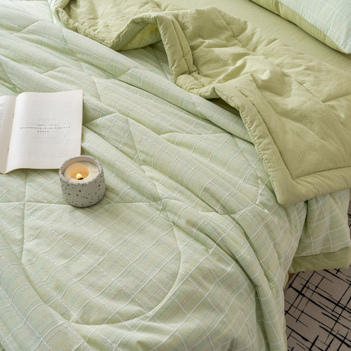 91家纺网 家纺一手货源 找家纺 （总）恋人优选 2026新款锦绣提花全棉夏被空调被