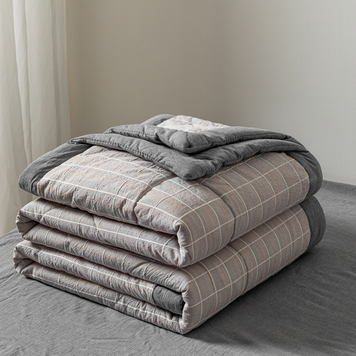 恋人优选 2026新款锦绣提花全棉夏被空调被 锦绣-高级灰