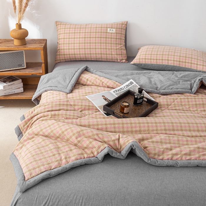 91家纺网 家纺一手货源 找家纺 （总）恋人优选 2026新款格雅提花全棉夏被空调被