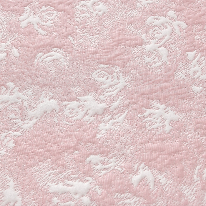 91家纺网 家纺一手货源 找家纺 畅畅家纺 2026春夏新款聚乙烯中分子双面提花高克重凉感冰感凉豆豆床裙三件套-经典玫瑰 经典玫瑰-粉