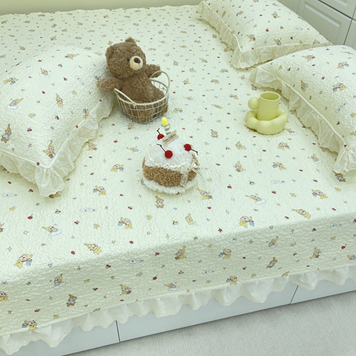 91家纺网 家纺一手货源 找家纺 （总）禧瑞谷 2026法式纯棉绗缝全棉榻榻米床盖防滑加厚纯棉床单夹棉三件套床盖纯棉东北农大炕盖