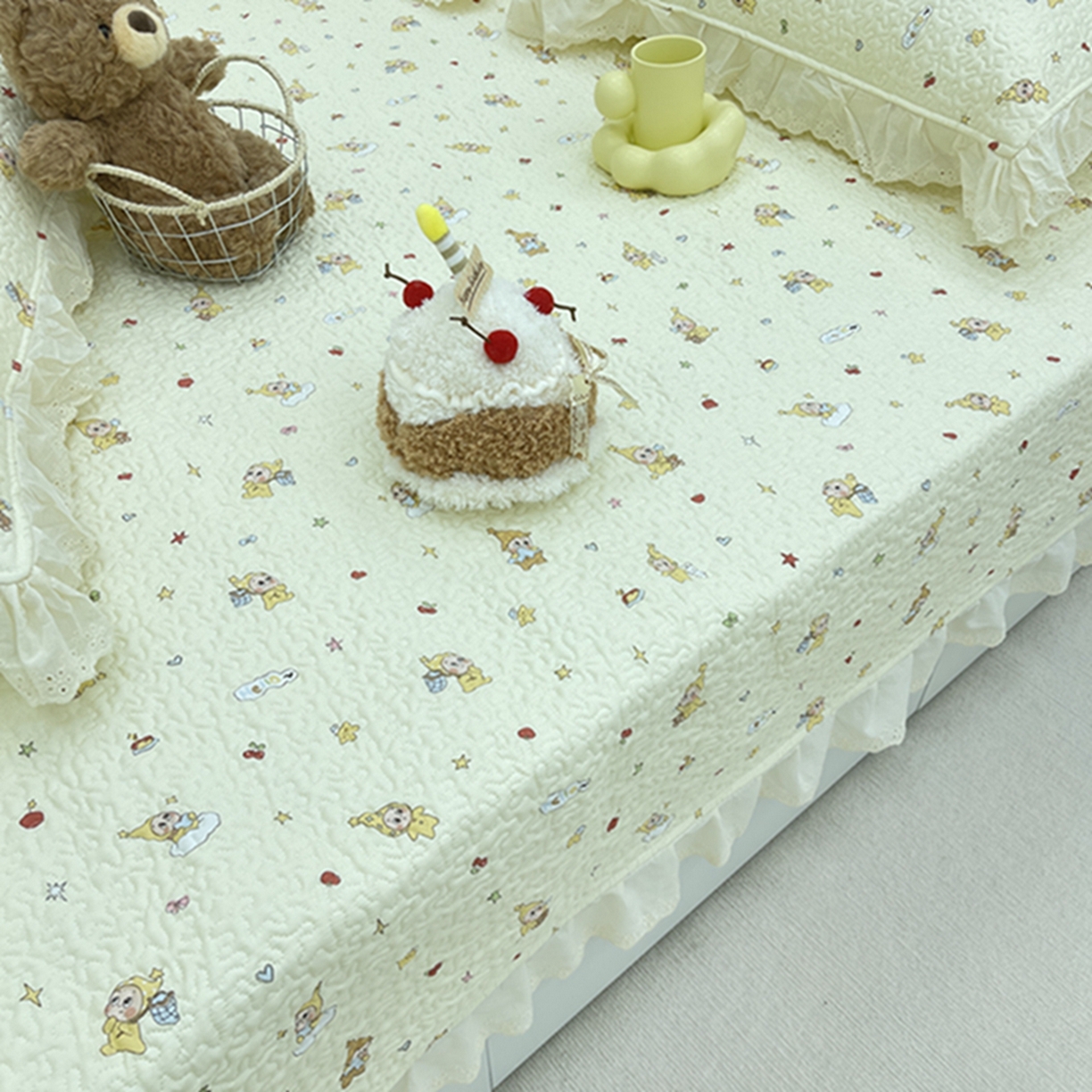 91家纺网 家纺一手货源 找家纺 （总）禧瑞谷 2026法式纯棉绗缝全棉榻榻米床盖防滑加厚纯棉床单夹棉三件套床盖纯棉东北农大炕盖