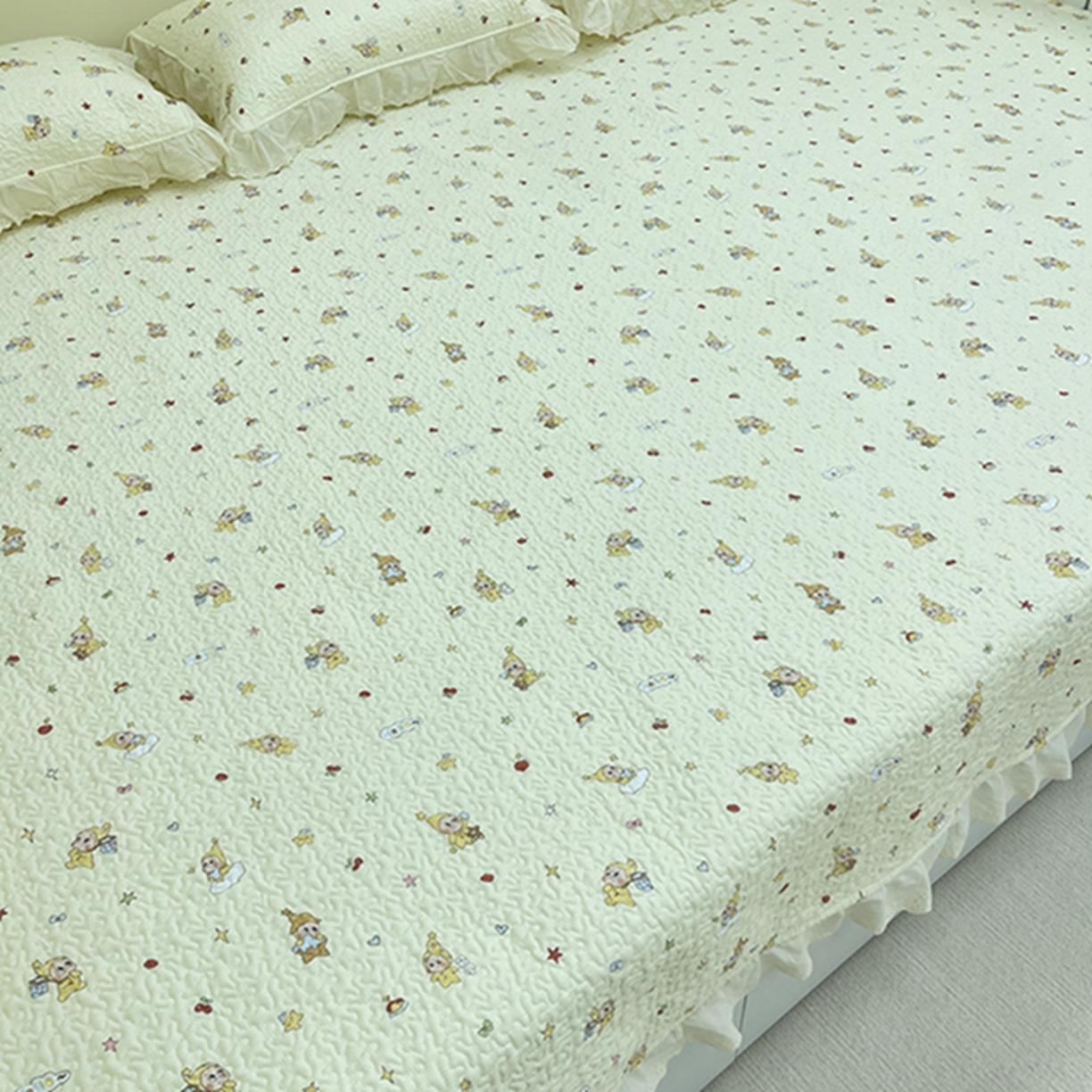 91家纺网 家纺一手货源 找家纺 （总）禧瑞谷 2026法式纯棉绗缝全棉榻榻米床盖防滑加厚纯棉床单夹棉三件套床盖纯棉东北农大炕盖