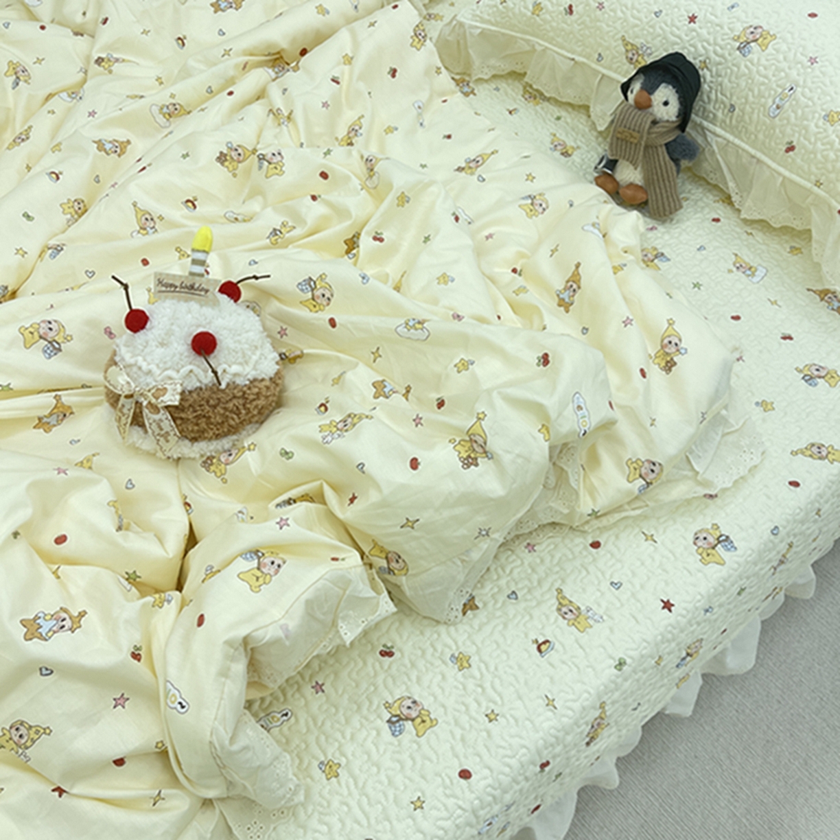 91家纺网 家纺一手货源 找家纺 （总）禧瑞谷 2026法式纯棉绗缝全棉榻榻米床盖防滑加厚纯棉床单夹棉三件套床盖纯棉东北农大炕盖