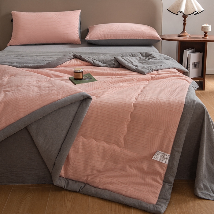 91家纺网 家纺一手货源 找家纺 （总）恋人优选 2026新款浮光全棉提花夏被空调被