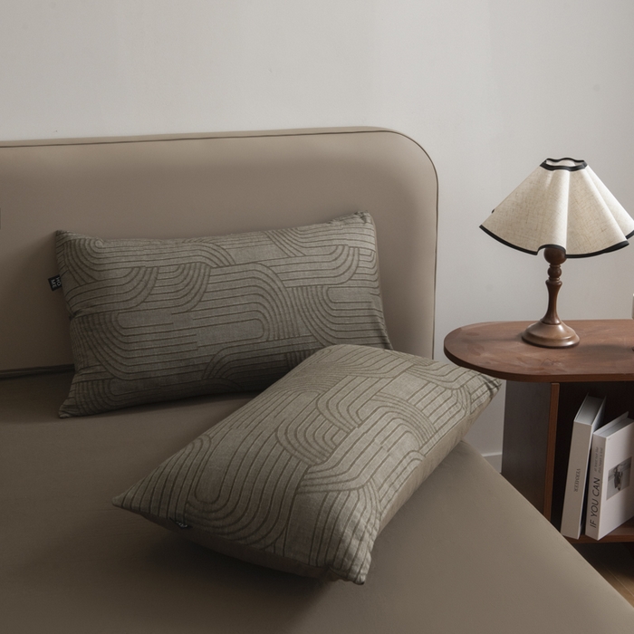 91家纺网 家纺一手货源 找家纺 恋人优选 2026新款浮光全棉提花夏被空调被 浮光咖