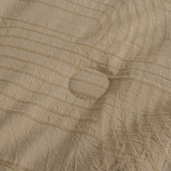 91家纺网 家纺一手货源 找家纺 恋人优选 2026新款浮光全棉提花夏被空调被 浮光卡其