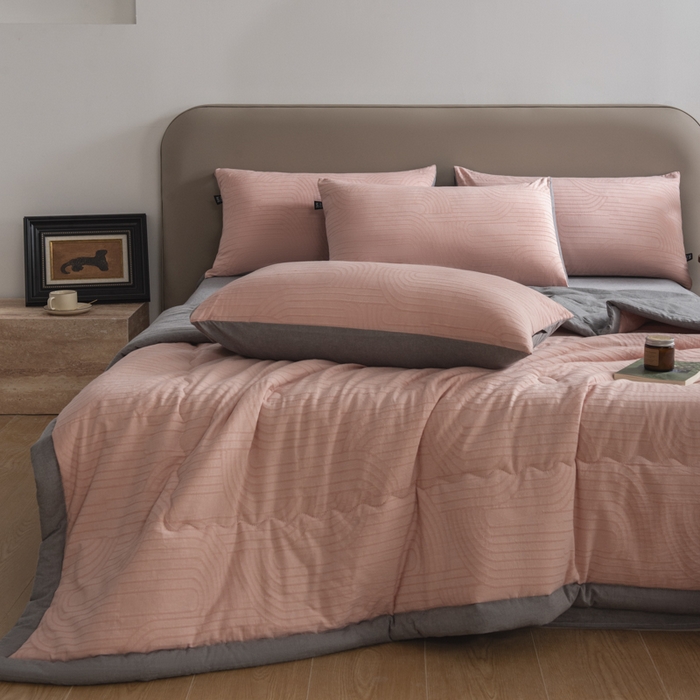 91家纺网 家纺一手货源 找家纺 （总）恋人优选 2026新款浮光全棉提花夏被空调被