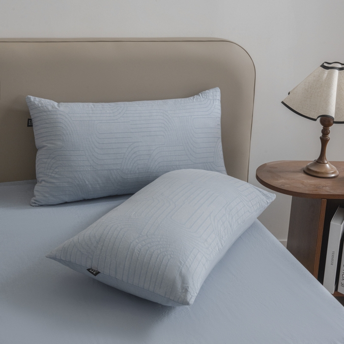 91家纺网 家纺一手货源 找家纺 恋人优选 2026新款浮光全棉提花夏被空调被 浮光兰