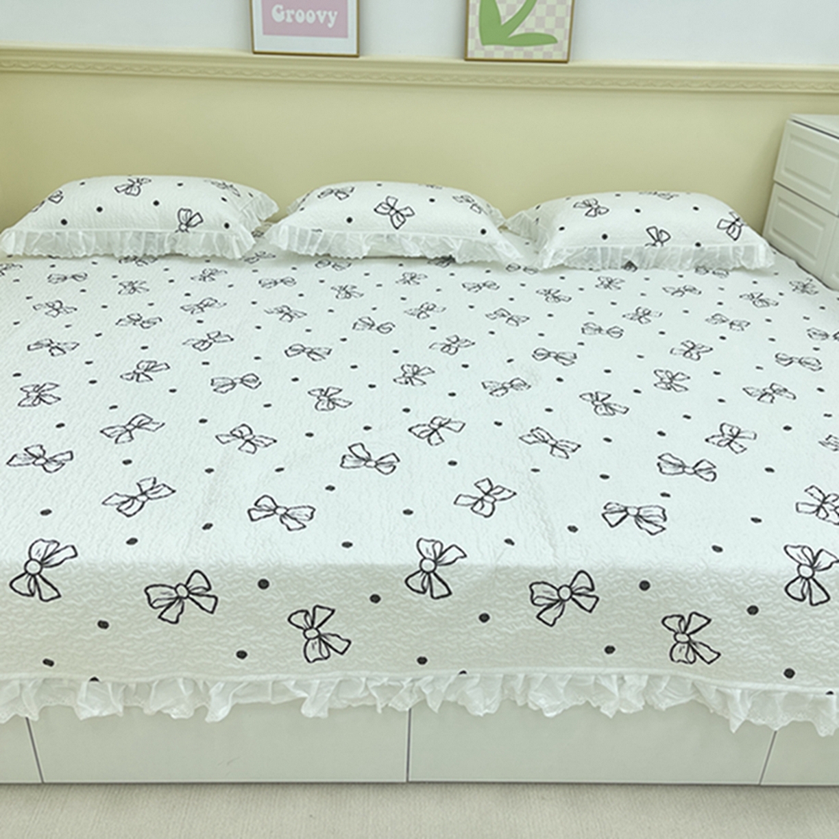 91家纺网 家纺一手货源 找家纺 （总）禧瑞谷 2026法式纯棉绗缝全棉榻榻米床盖防滑加厚纯棉床单夹棉三件套床盖纯棉东北农大炕盖