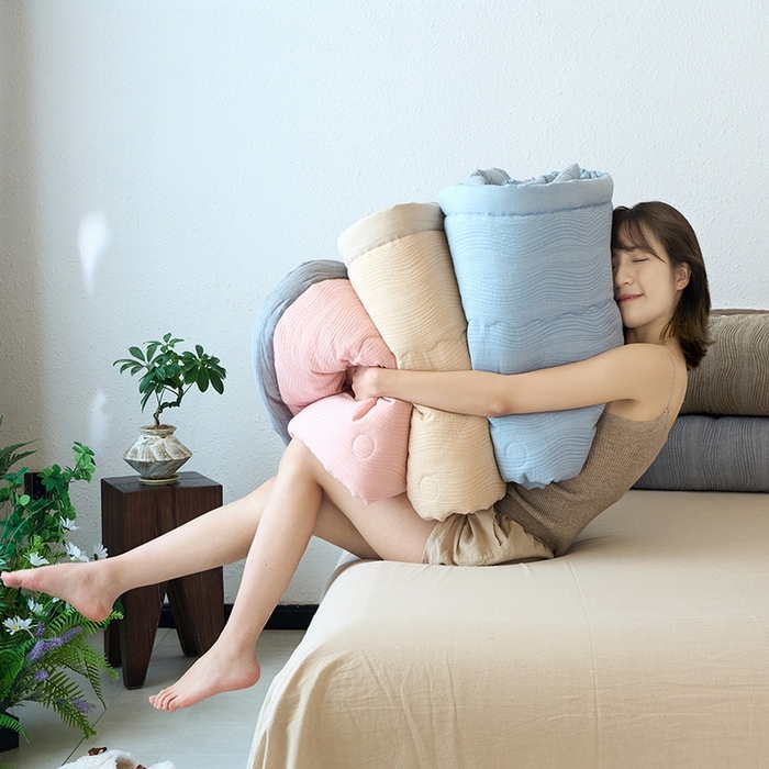 91家纺网 家纺一手货源 找家纺 （总）恋人优选 2026新款A类全棉色织水洗棉提花夏被空调被