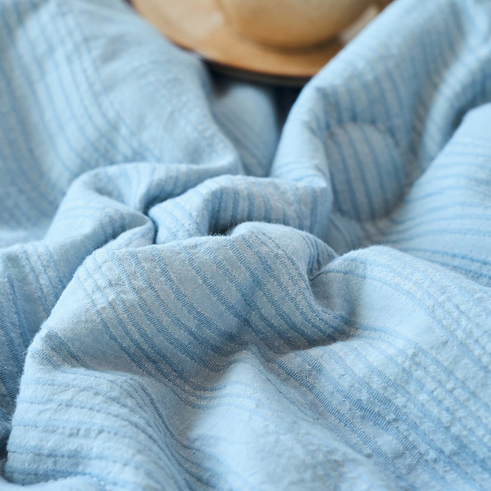 91家纺网 家纺一手货源 找家纺 恋人优选 2026新款A类全棉色织水洗棉提花夏被空调被 大波浪兰