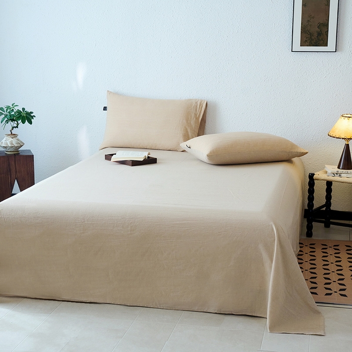 91家纺网 家纺一手货源 找家纺 恋人优选 2026新款A类全棉色织水洗棉提花夏被空调被 大波浪卡其