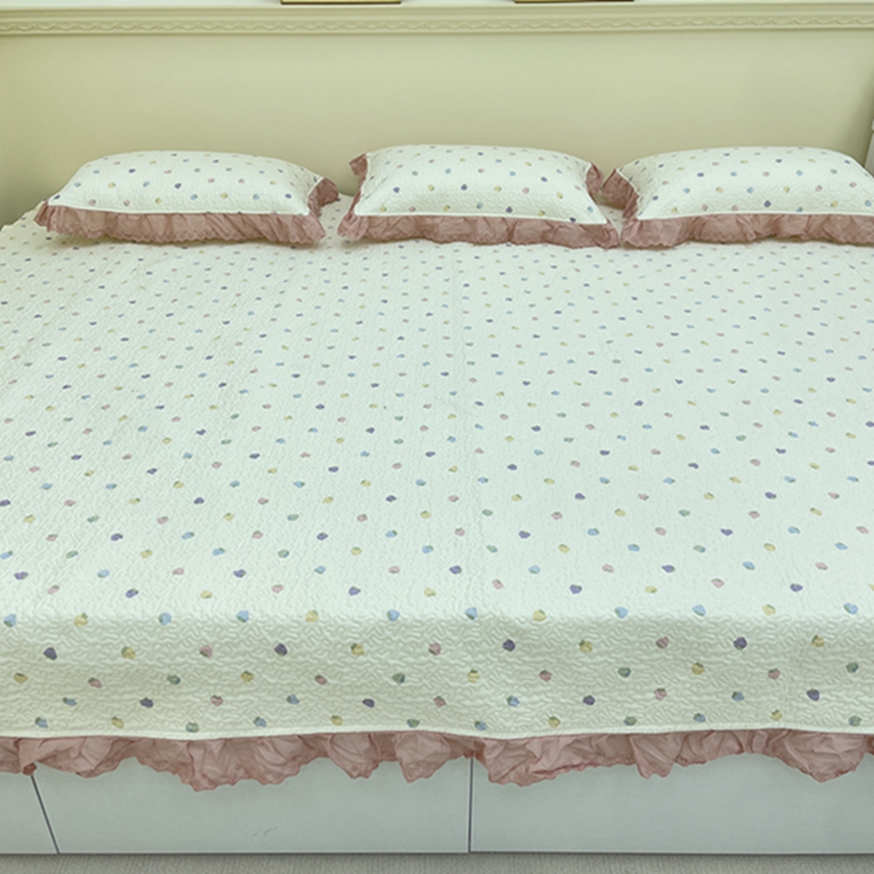 91家纺网 家纺一手货源 找家纺 （总）禧瑞谷 2026法式纯棉绗缝全棉榻榻米床盖防滑加厚纯棉床单夹棉三件套床盖纯棉东北农大炕盖