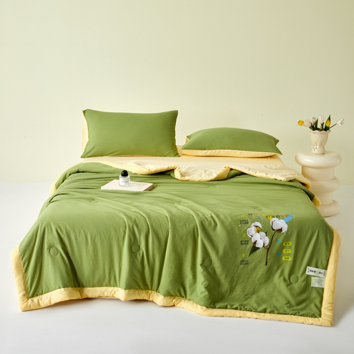 91家纺网 家纺一手货源 找家纺 （总）卡斯诺家纺馆 2026新款水洗棉棉花夏被四件套