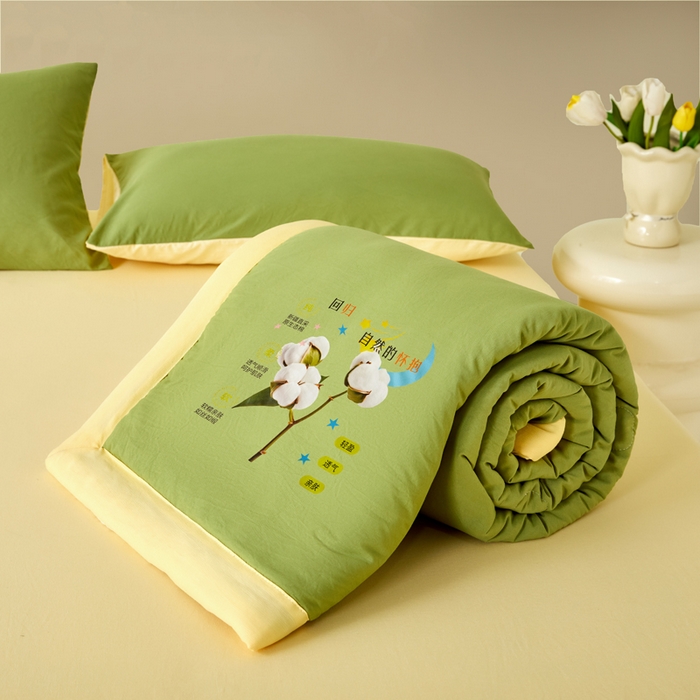 91家纺网 家纺一手货源 找家纺 （总）卡斯诺家纺馆 2026新款水洗棉棉花夏被四件套