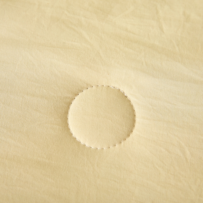 91家纺网 家纺一手货源 找家纺 卡斯诺家纺馆 2026新款水洗棉棉花夏被四件套 奶黄深咖