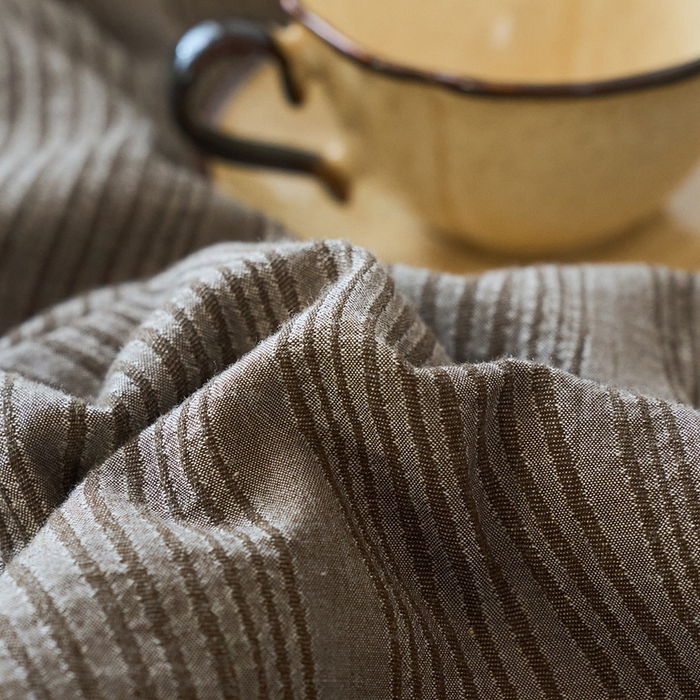 91家纺网 家纺一手货源 找家纺 恋人优选 2026新款A类全棉色织水洗棉提花夏被空调被 大波浪咖