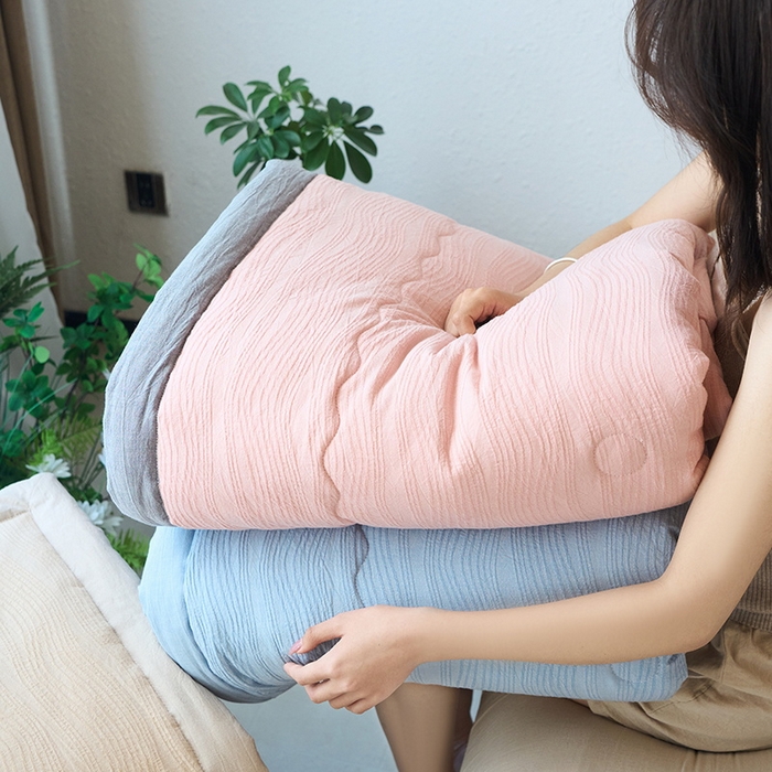 91家纺网 家纺一手货源 找家纺 恋人优选 2026新款A类全棉色织水洗棉提花夏被空调被 组合图仅供展示