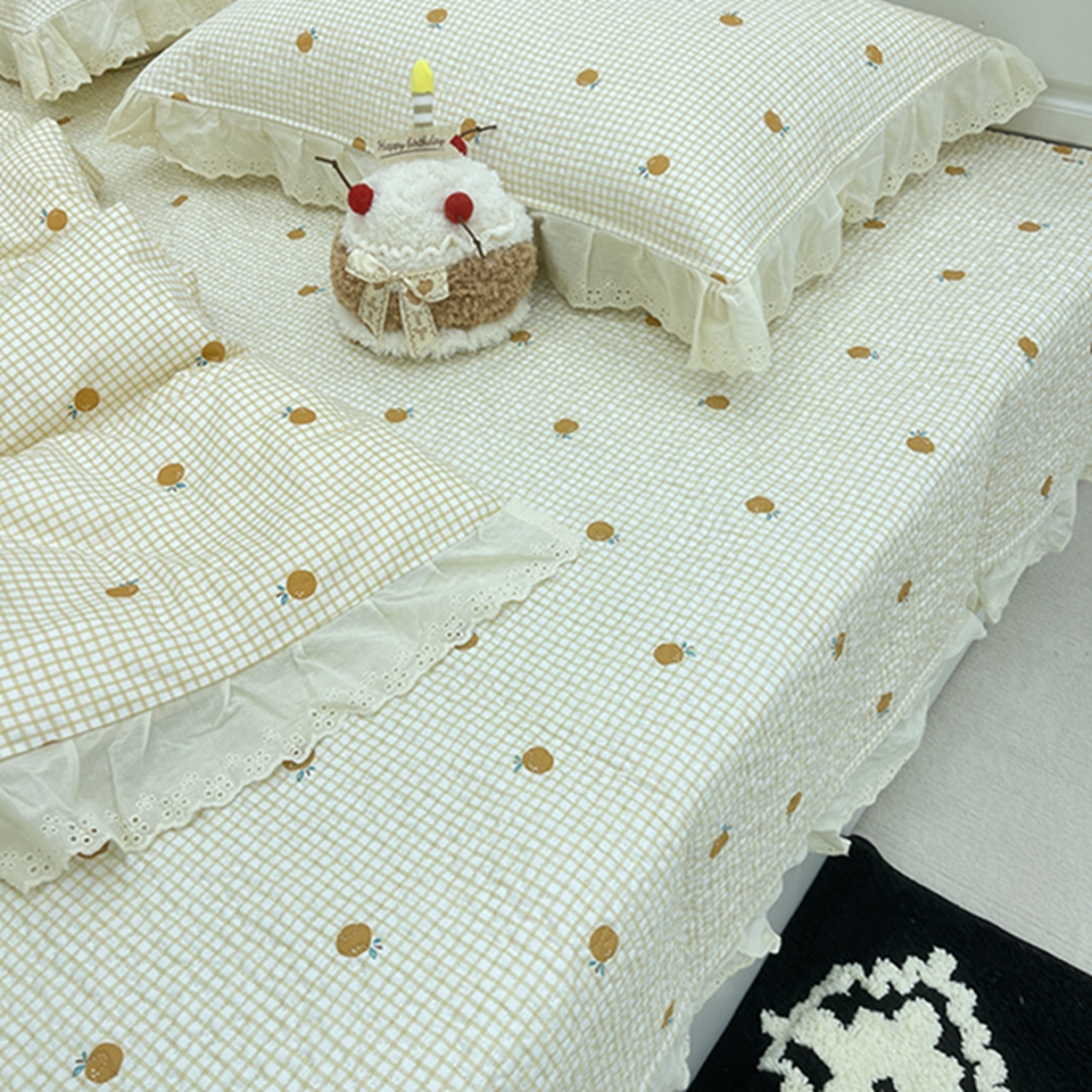 91家纺网 家纺一手货源 找家纺 禧瑞谷 2026法式纯棉绗缝全棉榻榻米床盖防滑加厚纯棉床单夹棉三件套床盖纯棉东北农大炕盖 诚意布格