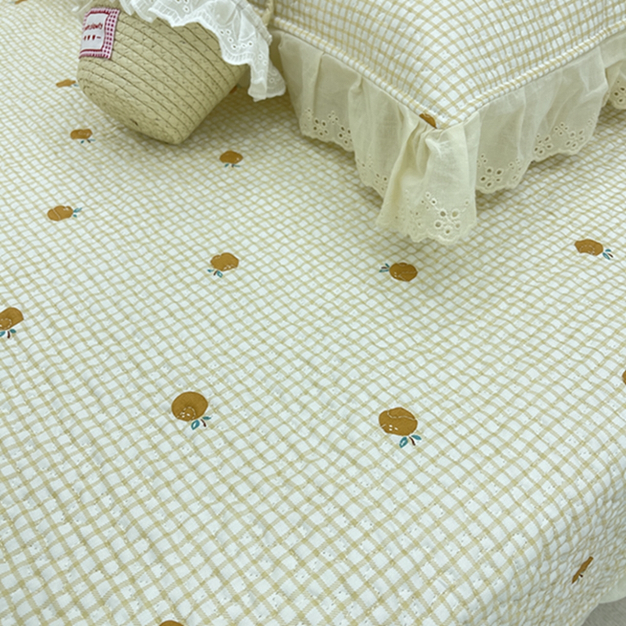 91家纺网 家纺一手货源 找家纺 禧瑞谷 2026法式纯棉绗缝全棉榻榻米床盖防滑加厚纯棉床单夹棉三件套床盖纯棉东北农大炕盖 诚意布格