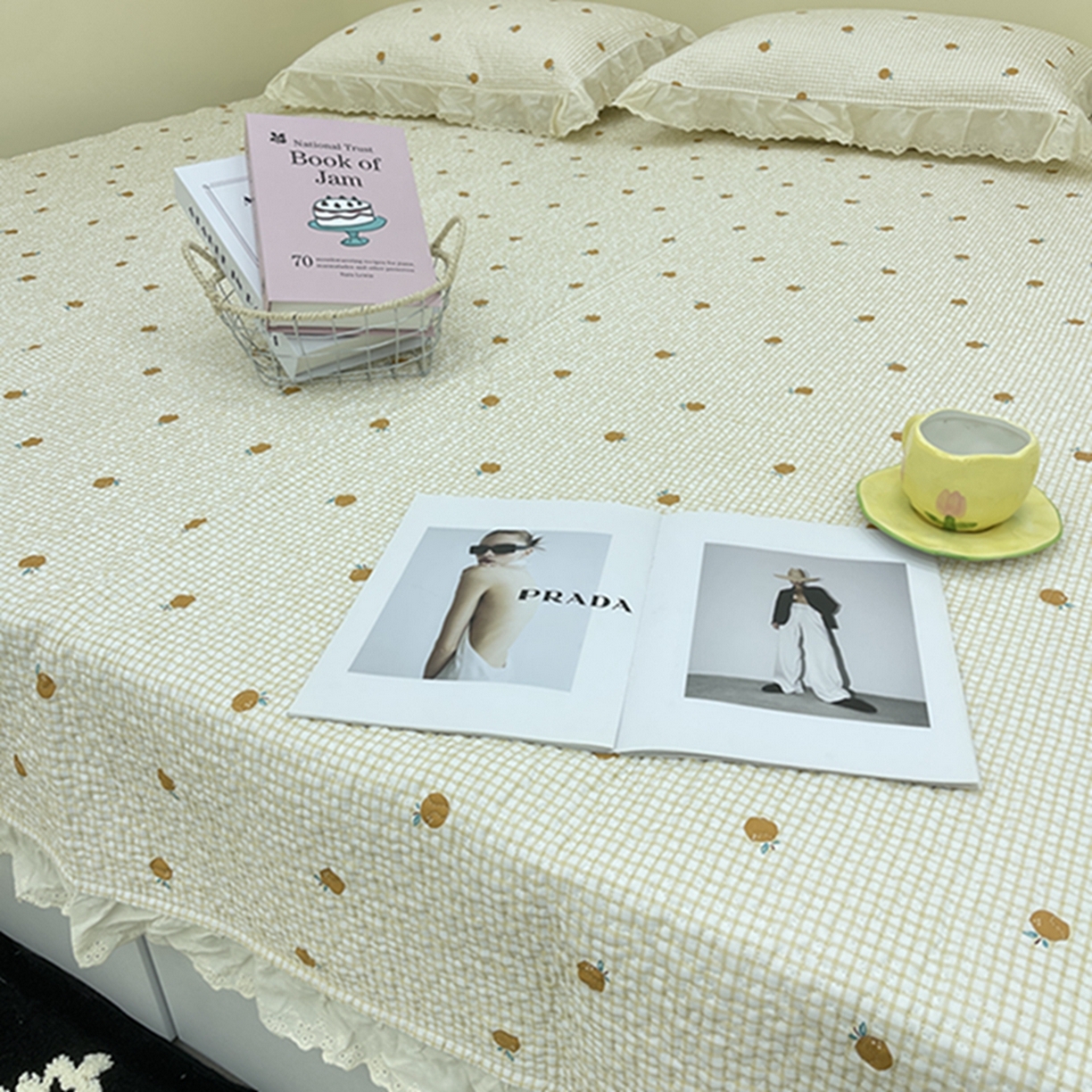 91家纺网 家纺一手货源 找家纺 禧瑞谷 2026法式纯棉绗缝全棉榻榻米床盖防滑加厚纯棉床单夹棉三件套床盖纯棉东北农大炕盖 诚意布格