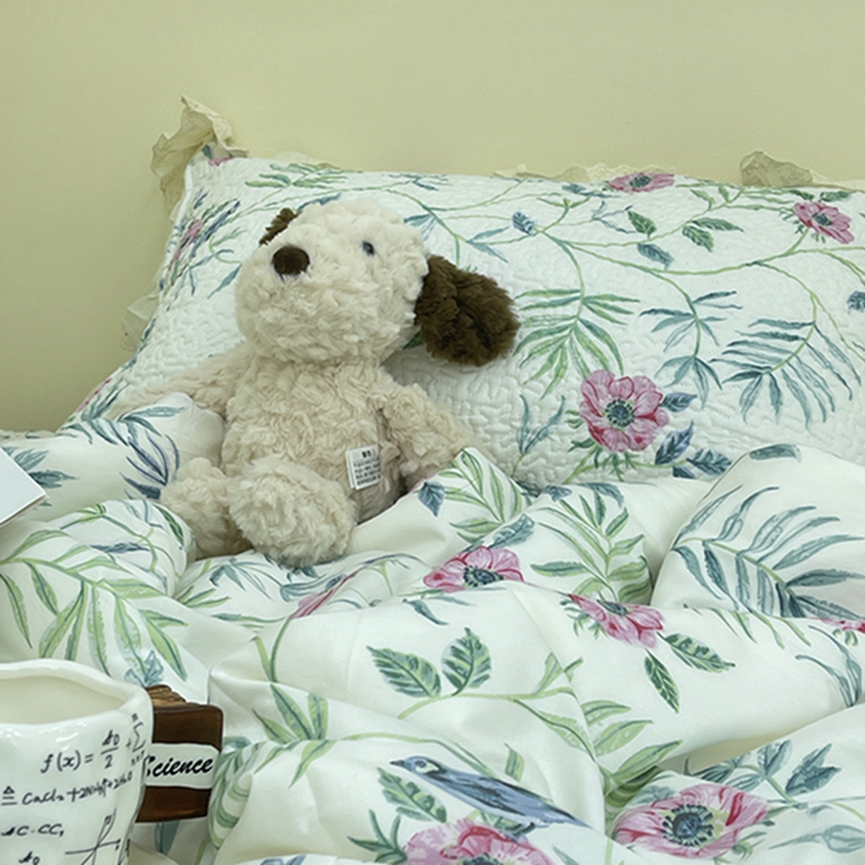 91家纺网 家纺一手货源 找家纺 禧瑞谷 2026法式纯棉绗缝全棉榻榻米床盖防滑加厚纯棉床单夹棉三件套床盖纯棉东北农大炕盖 林间花叙