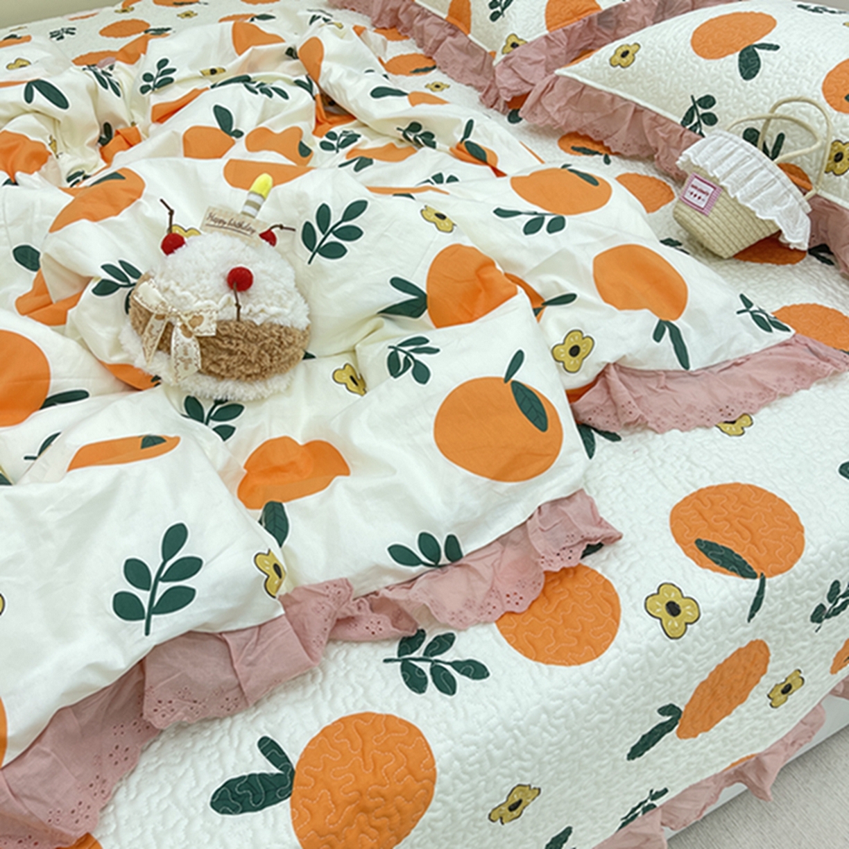 91家纺网 家纺一手货源 找家纺 禧瑞谷 2026法式纯棉绗缝全棉榻榻米床盖防滑加厚纯棉床单夹棉三件套床盖纯棉东北农大炕盖 蜜橘奶盖