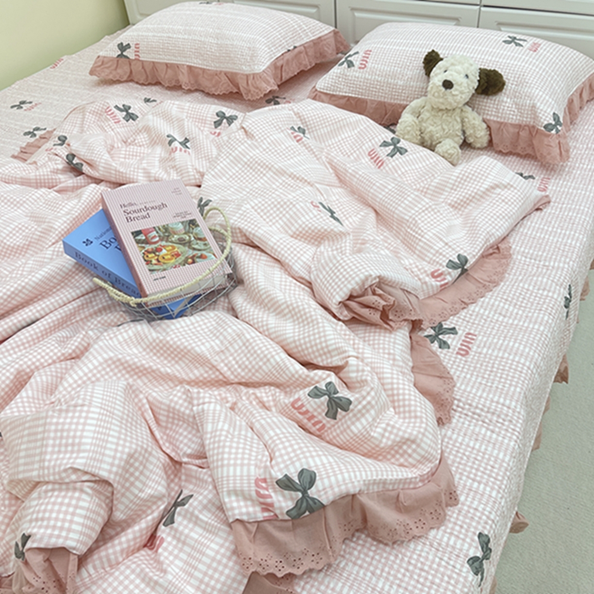 91家纺网 家纺一手货源 找家纺 禧瑞谷 2026法式纯棉绗缝全棉榻榻米床盖防滑加厚纯棉床单夹棉三件套床盖纯棉东北农大炕盖 缪格子