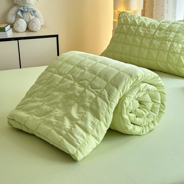 91家纺网 家纺一手货源 找家纺 （总）卡斯诺家纺馆 2026新款亲肤泡泡纱夏被四件套