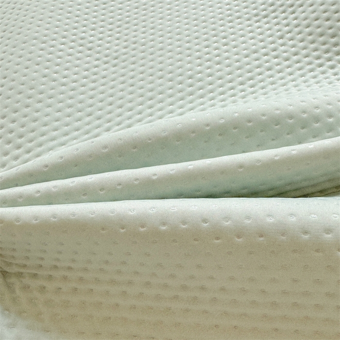 91家纺网 家纺一手货源 找家纺 雯豆家纺 2026春夏新款凉感丝豆豆床笠三件套加厚三明治床垫保护套 凉感丝豆豆床笠-海港蓝