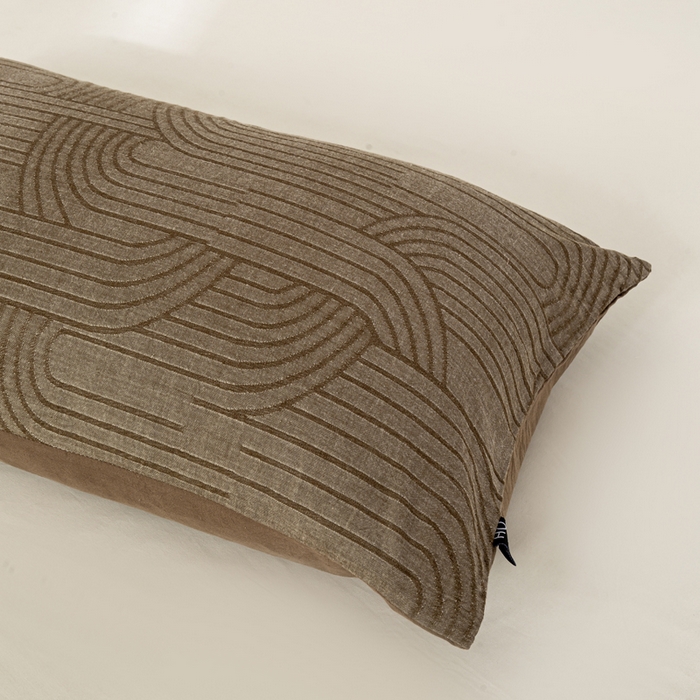 91家纺网 家纺一手货源 找家纺 恋人优选 2026新款全棉提花枕套 浮光咖