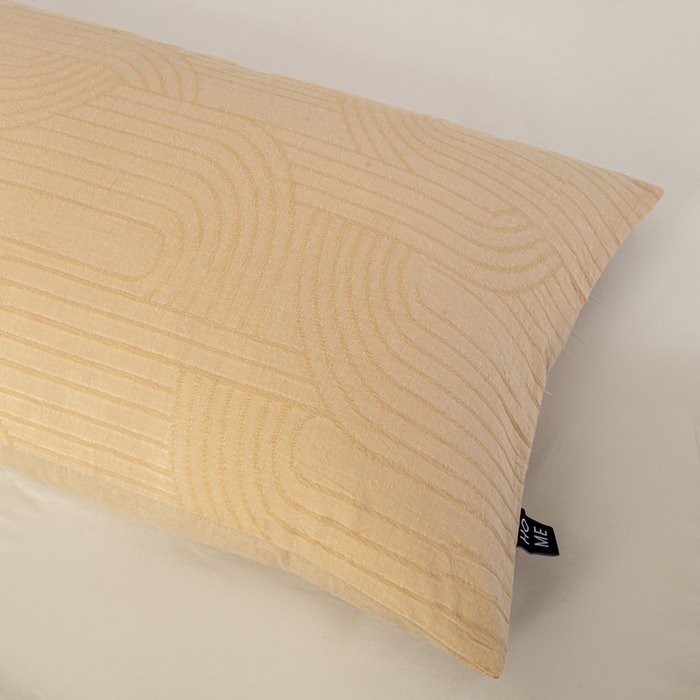 91家纺网 家纺一手货源 找家纺 恋人优选 2026新款全棉提花枕套 浮光卡其