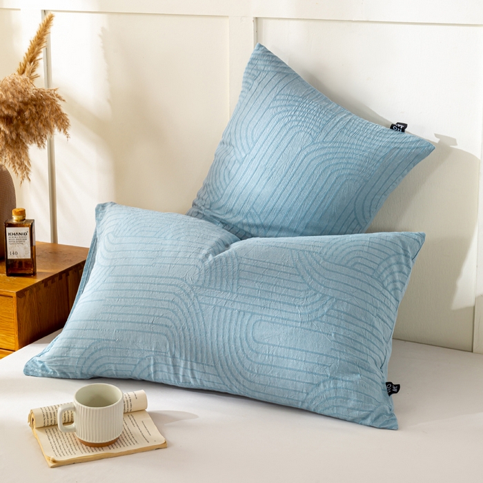 恋人优选 2026新款全棉提花枕套 浮光兰