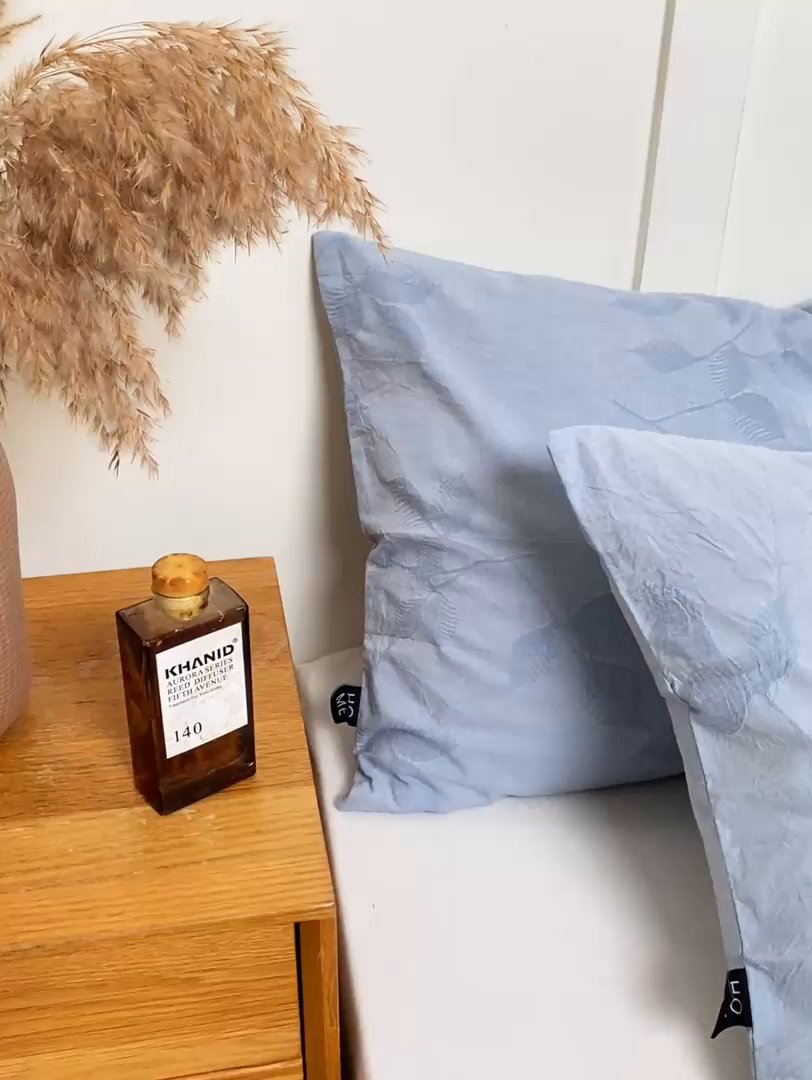 91家纺网 家纺一手货源 找家纺 恋人优选 2026新款全棉提花枕套 樱花叶-兰