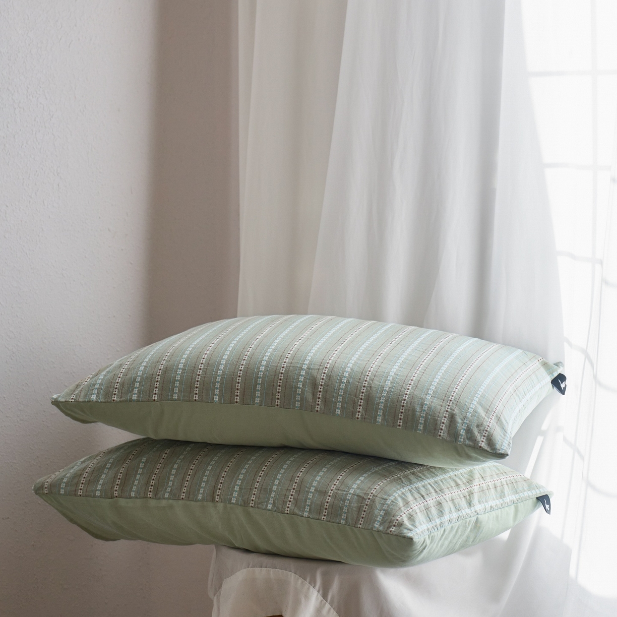 91家纺网 家纺一手货源 找家纺 （总）安莱生活 2026春夏新款水洗棉全棉色织大提花春日絮语四件套 春日絮语系列（券后最低控价319）