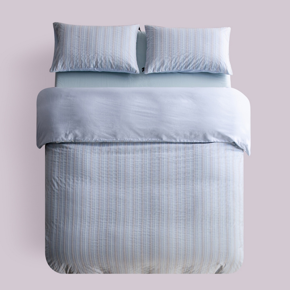 91家纺网 家纺一手货源 找家纺 安莱生活 2026春夏新款水洗棉全棉色织大提花春日絮语四件套 春日絮语系列（券后最低控价319） 春日絮语-浅蓝