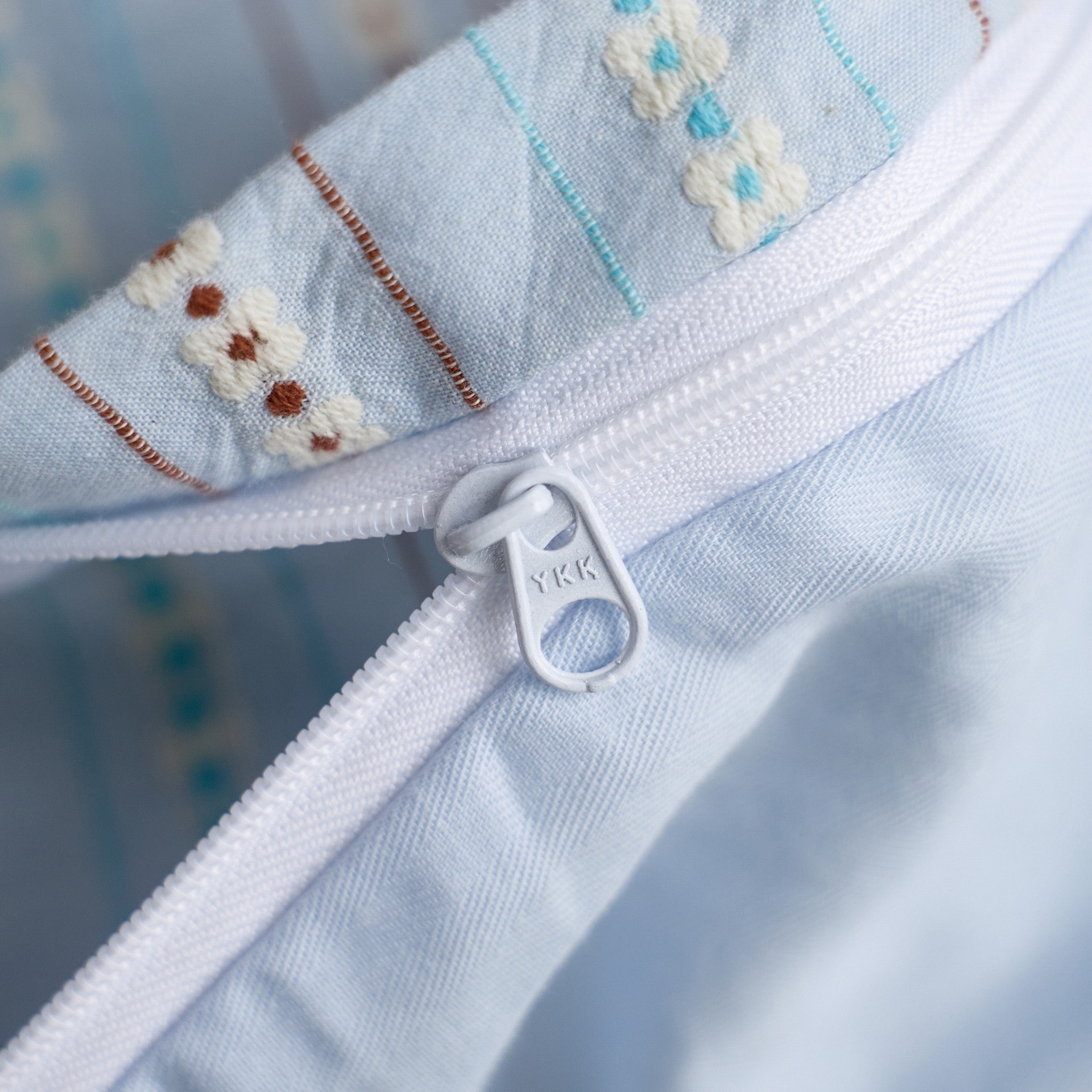 91家纺网 家纺一手货源 找家纺 安莱生活 2026春夏新款水洗棉全棉色织大提花春日絮语四件套 春日絮语系列（券后最低控价319） 春日絮语-浅蓝