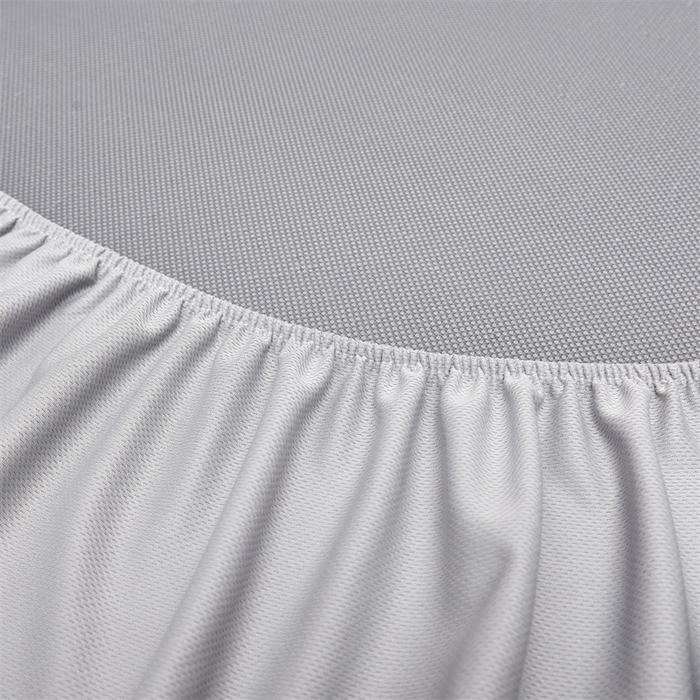 91家纺网 家纺一手货源 找家纺 雯豆家纺 2026春夏新款碳光冰丝床笠加厚三明治凉感床垫保护套夏季床罩凉席席子 千鸟格-床笠款-银帆灰