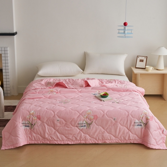 91家纺网 家纺一手货源 找家纺 （总）坦客毯业 2026春夏新款超声波夏被亲肤绒夏凉被芦荟棉夏季被子批发供货赠品礼品被便宜夏被