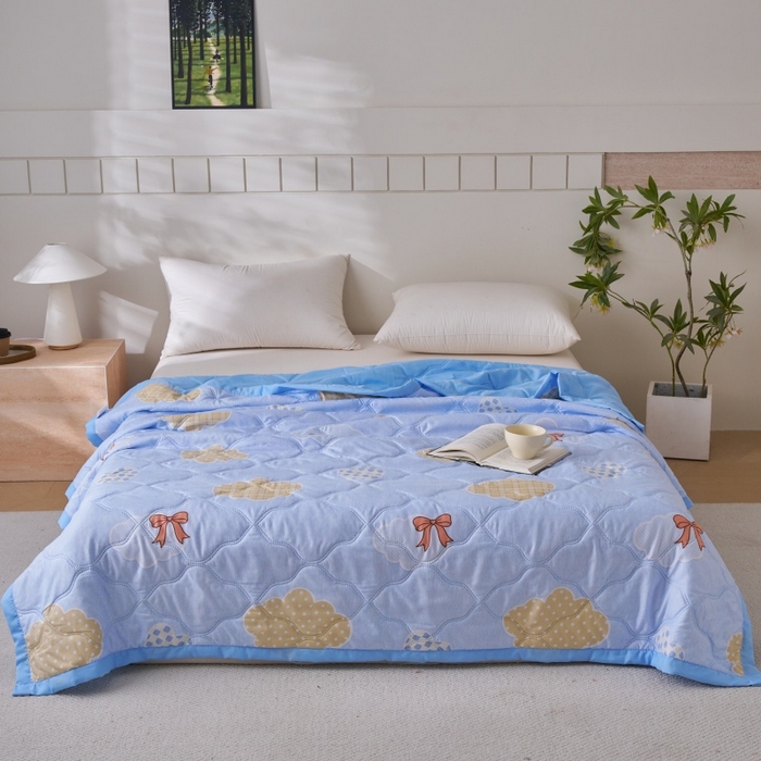 91家纺网 家纺一手货源 找家纺 （总）坦客毯业 2026春夏新款超声波夏被亲肤绒夏凉被芦荟棉夏季被子批发供货赠品礼品被便宜夏被