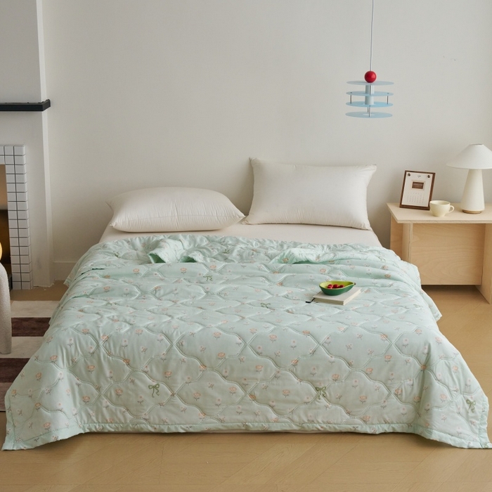 91家纺网 家纺一手货源 找家纺 （总）坦客毯业 2026春夏新款超声波夏被亲肤绒夏凉被芦荟棉夏季被子批发供货赠品礼品被便宜夏被