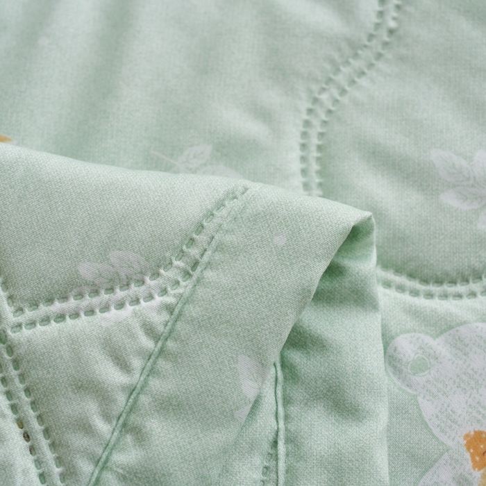 91家纺网 家纺一手货源 找家纺 坦客毯业 2026春夏新款超声波夏被亲肤绒夏凉被芦荟棉夏季被子批发供货赠品礼品被便宜夏被 绿园春