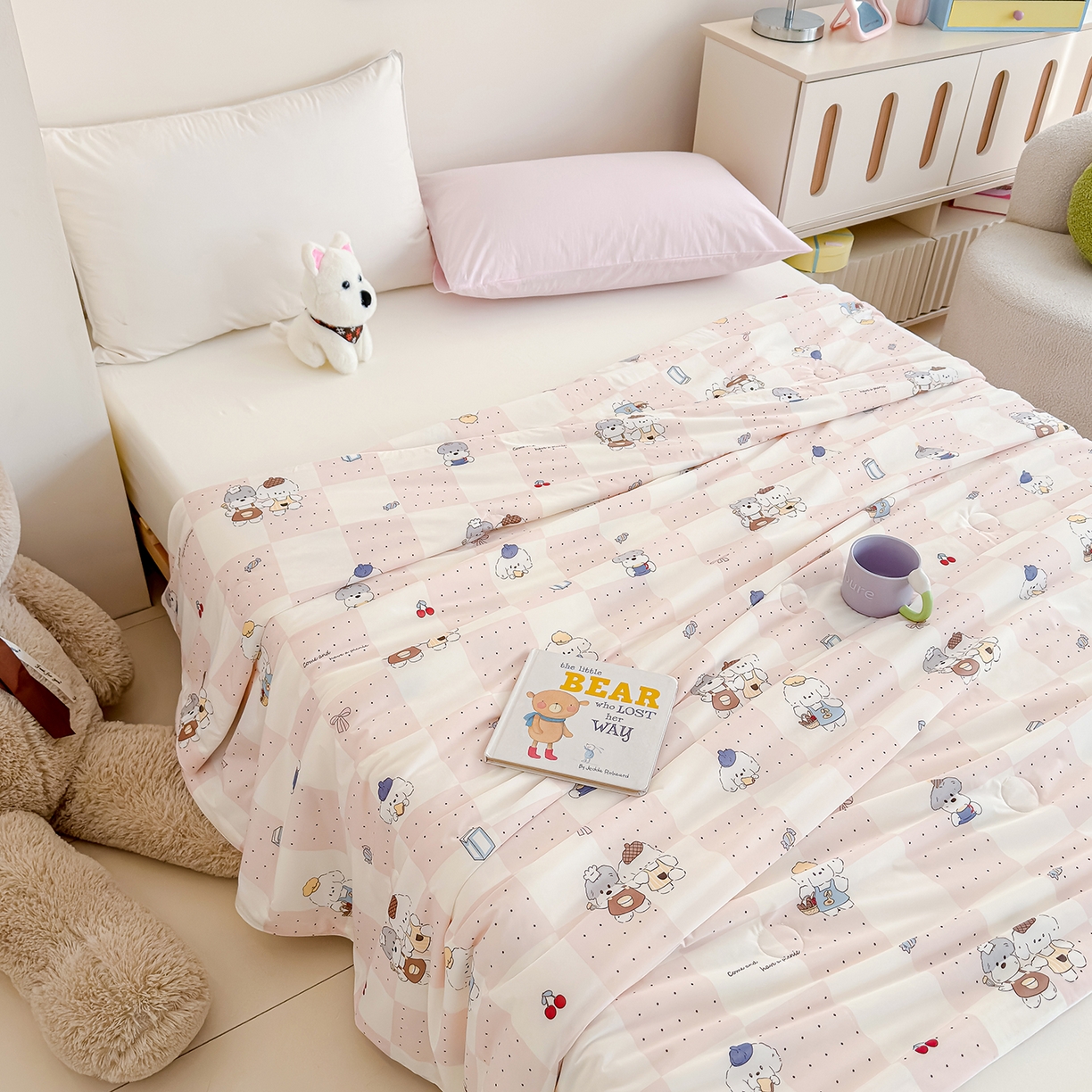 91家纺网 家纺一手货源 找家纺 （总）芯恋家居 2026年新款小冰川凉感夏被冰皮凉感印花夏被凉感丝夏被（四周踩棉工艺）