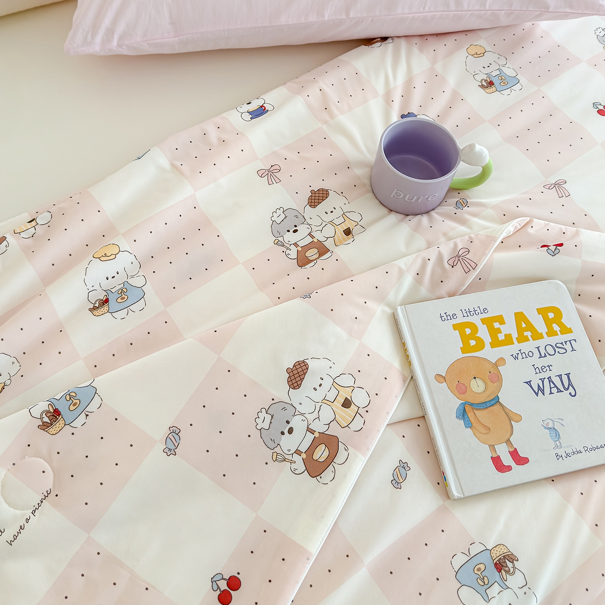 91家纺网 家纺一手货源 找家纺 （总）芯恋家居 2026年新款小冰川凉感夏被冰皮凉感印花夏被凉感丝夏被（四周踩棉工艺）