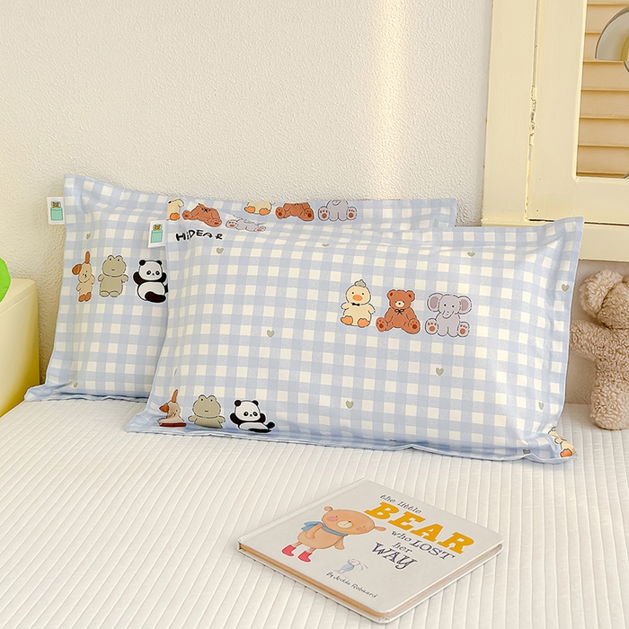 91家纺网 家纺一手货源 找家纺 良佐生活  2026年新款铂金全棉压线枕套 福宝