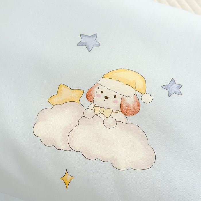 91家纺网 家纺一手货源 找家纺 良佐生活  2026年新款铂金全棉压线枕套 太空探险